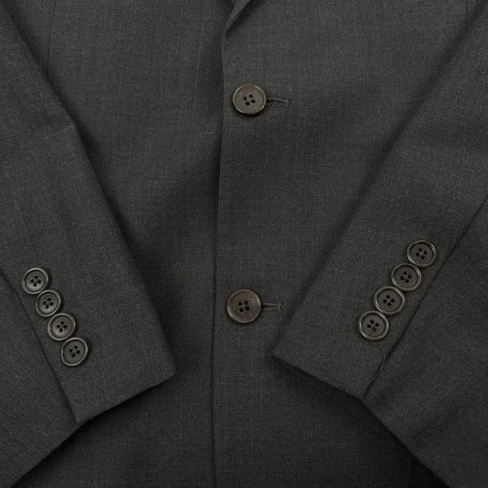 BROOKS BROTHERS 346 Stretch Mens Wool Blazer Coat Jacket Grey/Gray -‎ 41L